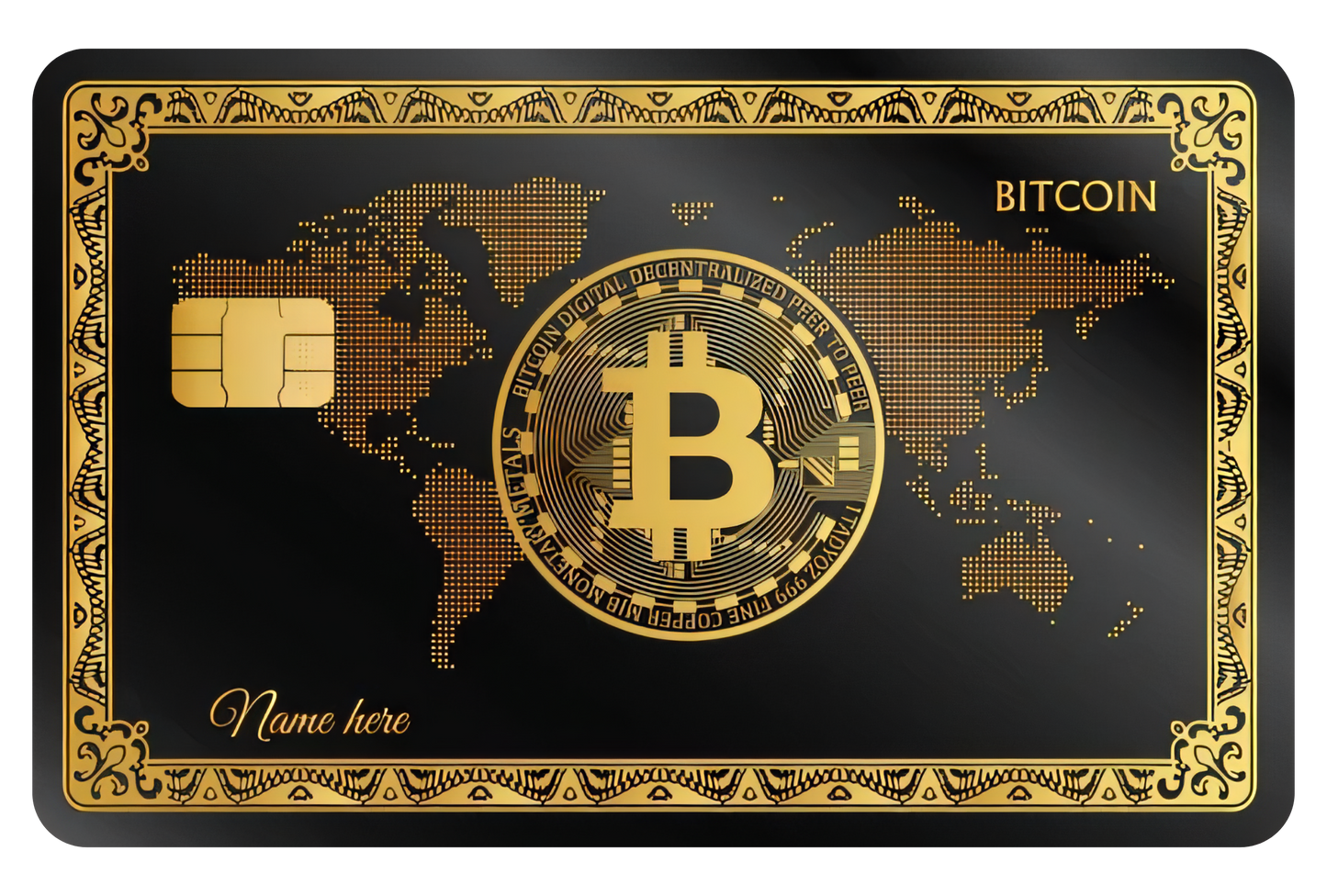 Carte Bitcoin world map