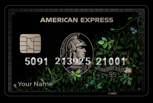 Floral Black Amex